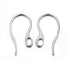 Brinco anzol furo largo aço inox - 22x11.5 mm (5 pares) IN-42